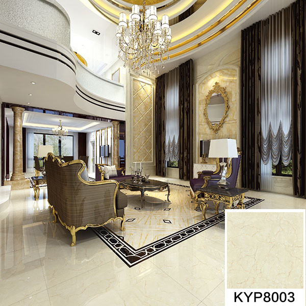 南宫娱乐大理石瓷砖：金线莎安娜KYP8003 铺贴效果